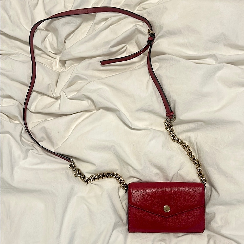 Michael Kors - Barely Used - Red Crossbody Chain Strap Women's Purse